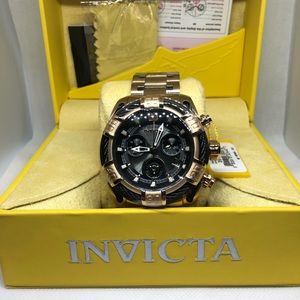 AUTHENTIC INVICTA Gold Luxury Watch